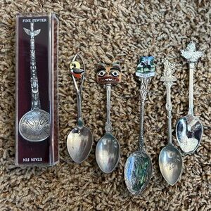 Vintage Souvenir Spoons - all British Columbia Vancouver Victoria